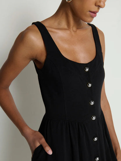 Laurel Midi Dress - Jet Black