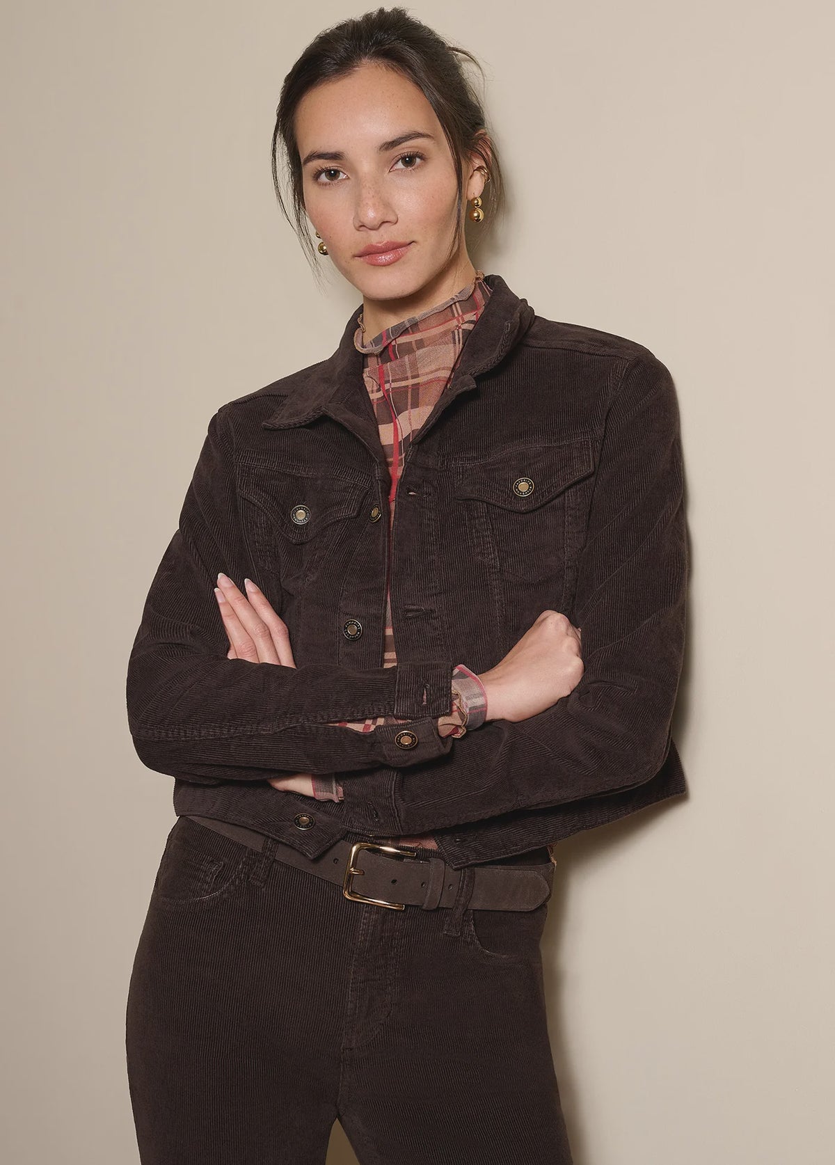 The Cord Trucker Jacket-Expresso