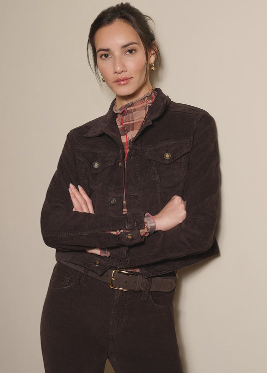 The Cord Trucker Jacket-Expresso