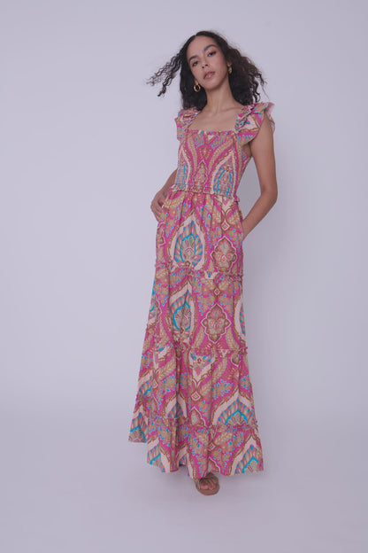 Gaya Dress - Jupiter Print Pink