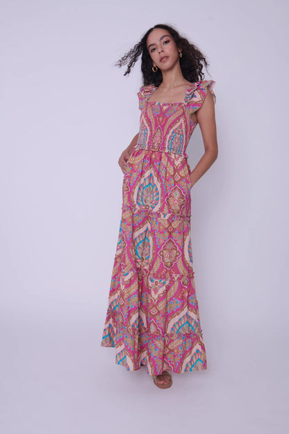 Gaya Dress - Jupiter Print Pink