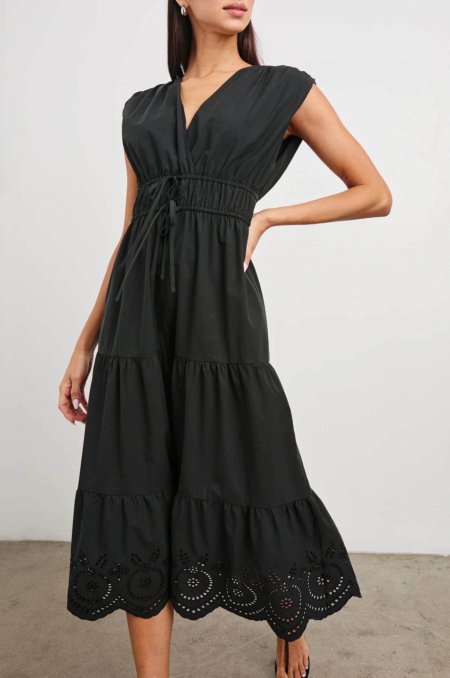 Lucia Dress - Black Eyelet