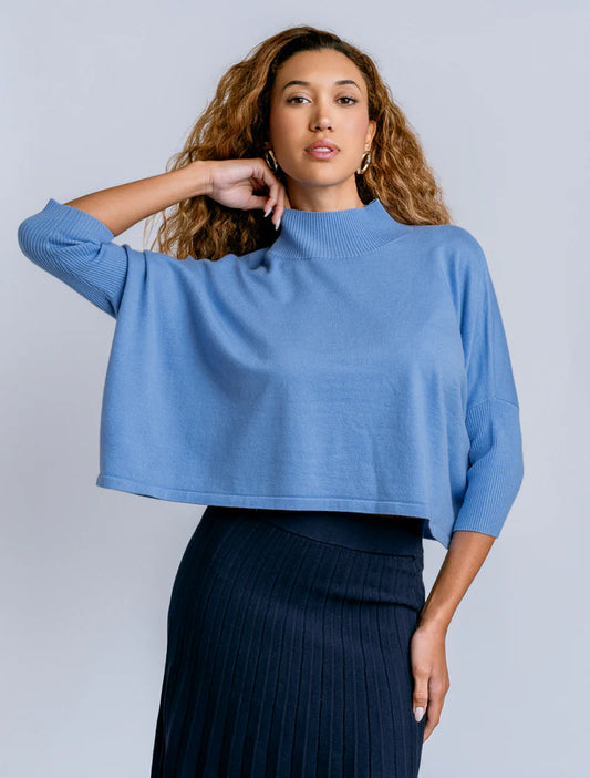 Light Blue Aja 'Ortho Solid' Top
