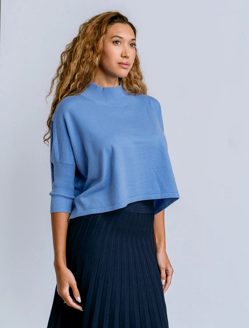 Light Blue Aja 'Ortho Solid' Top