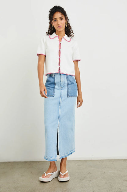 Maliah Top - Ivory Hibiscus