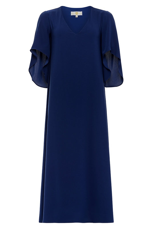 Meredith Midi Dress in Bellweather Blue