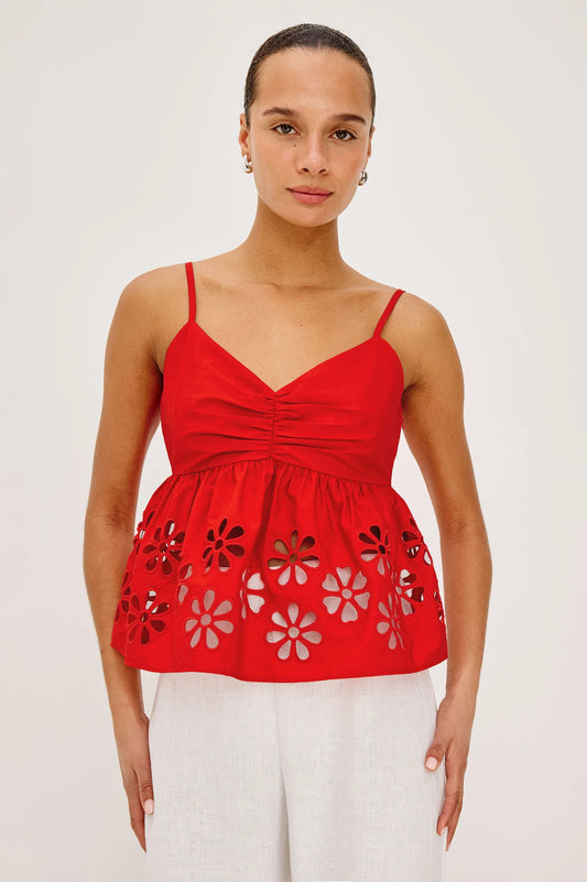 Meru Top - Scarlet