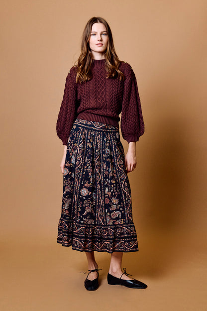 Morgan Midi Skirt - Bois