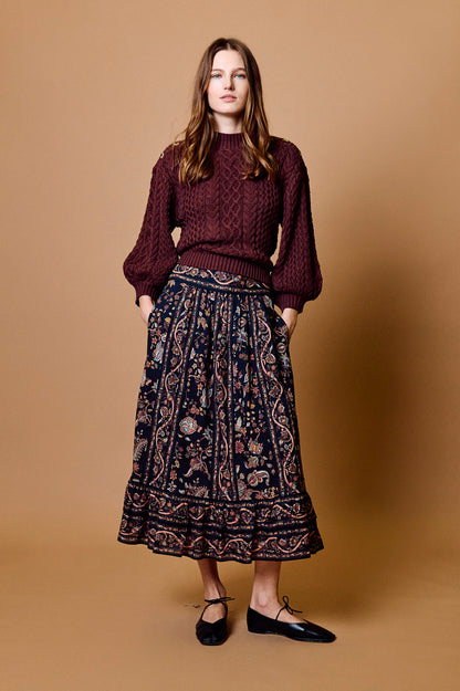 Morgan Midi Skirt - Bois