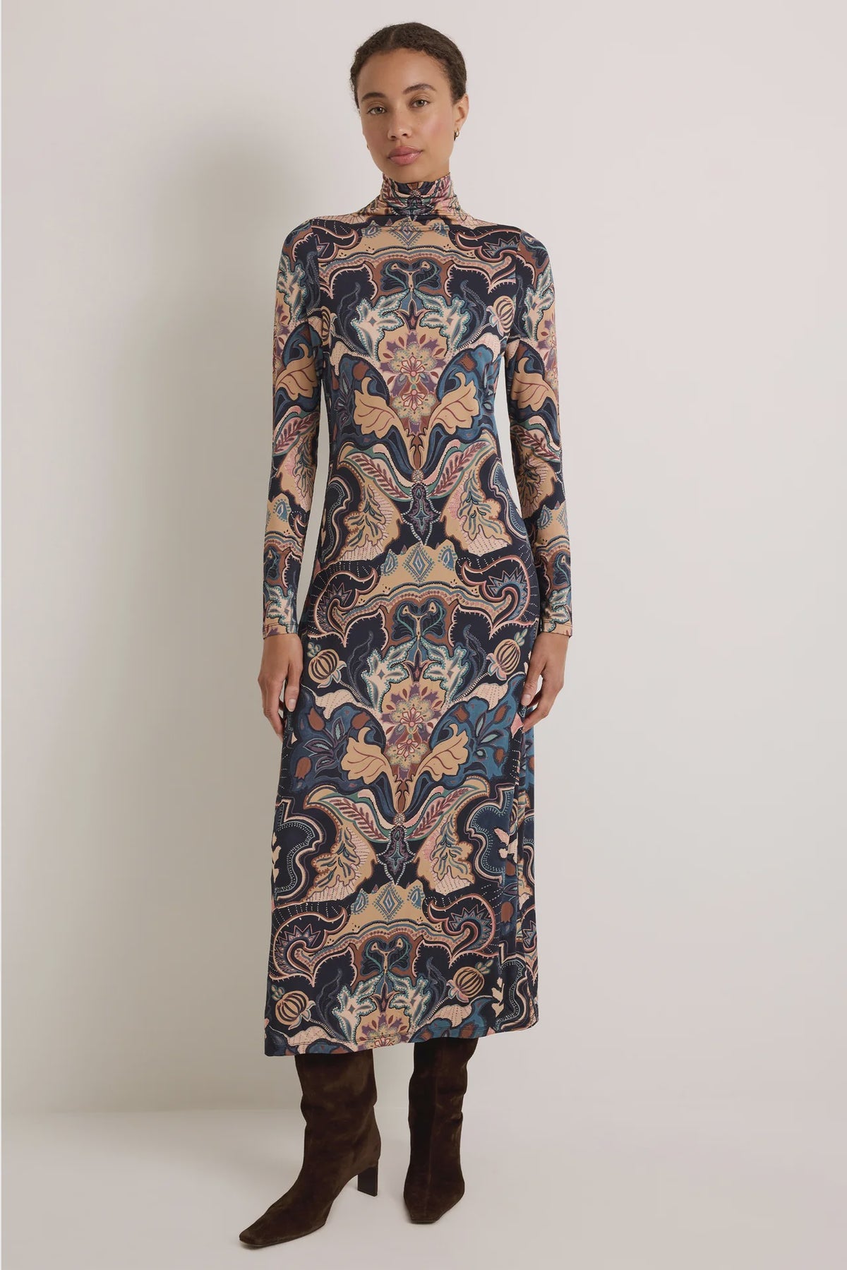 Paxton Dress - Saddle