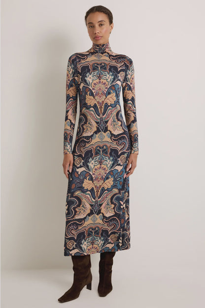 Paxton Dress - Saddle