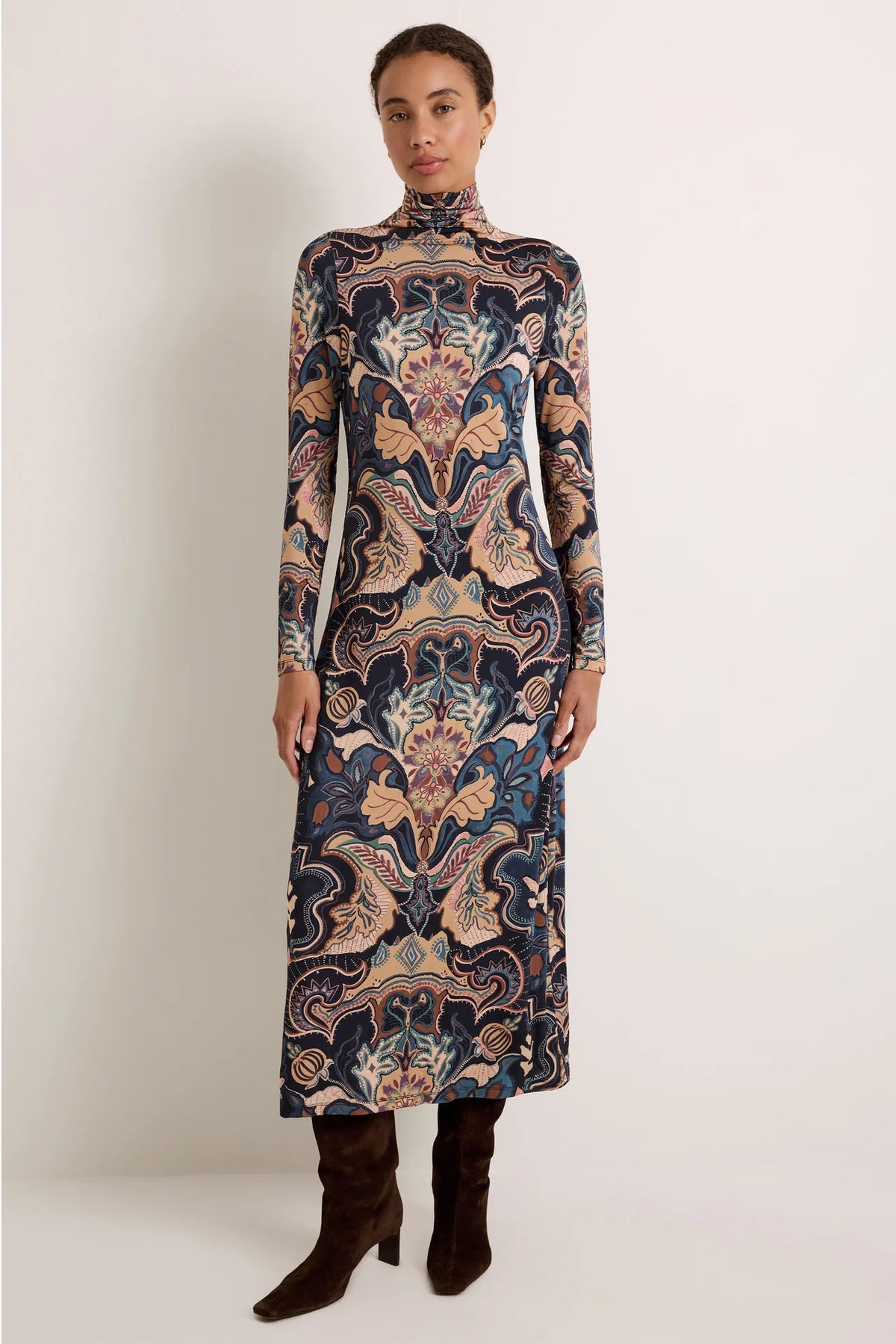 Paxton Dress - Saddle