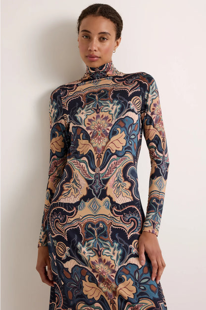 Paxton Dress - Saddle