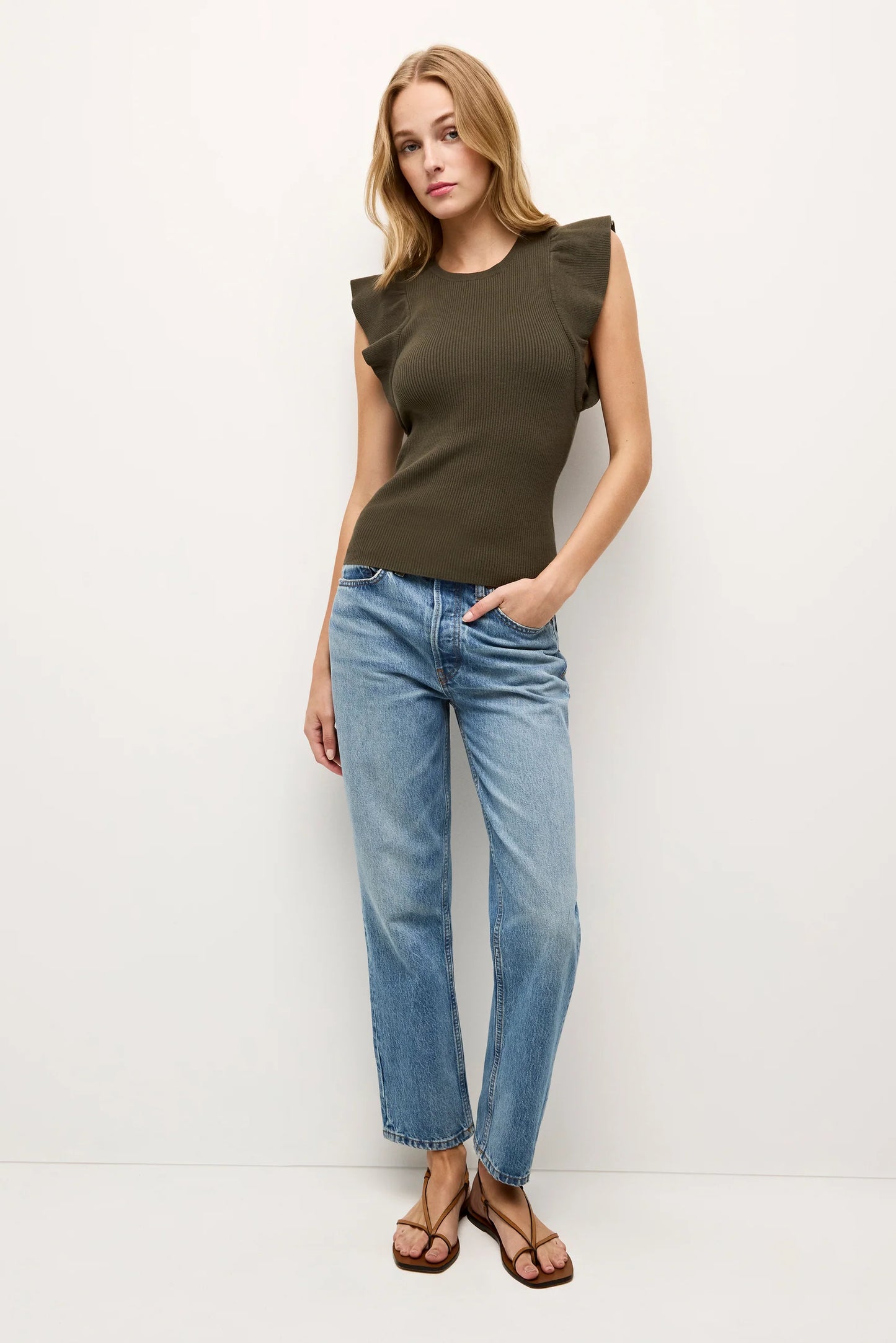 Rory Top - Juniper Green