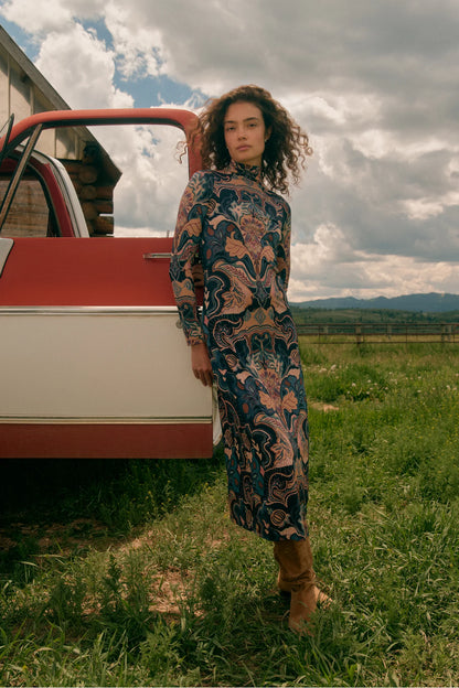 Paxton Dress - Saddle