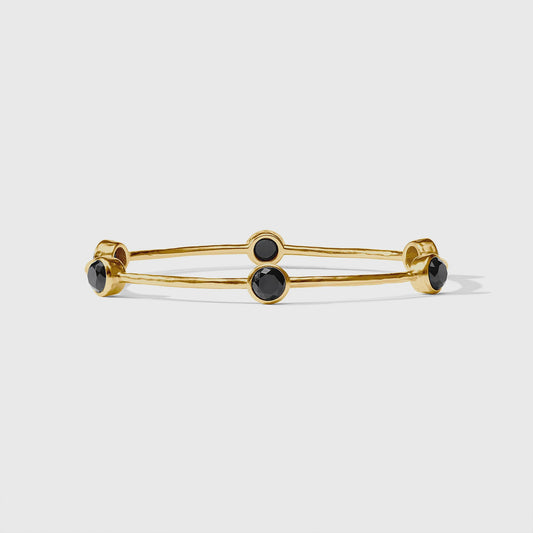 Milano Luxe Bangle - Obsidian Black