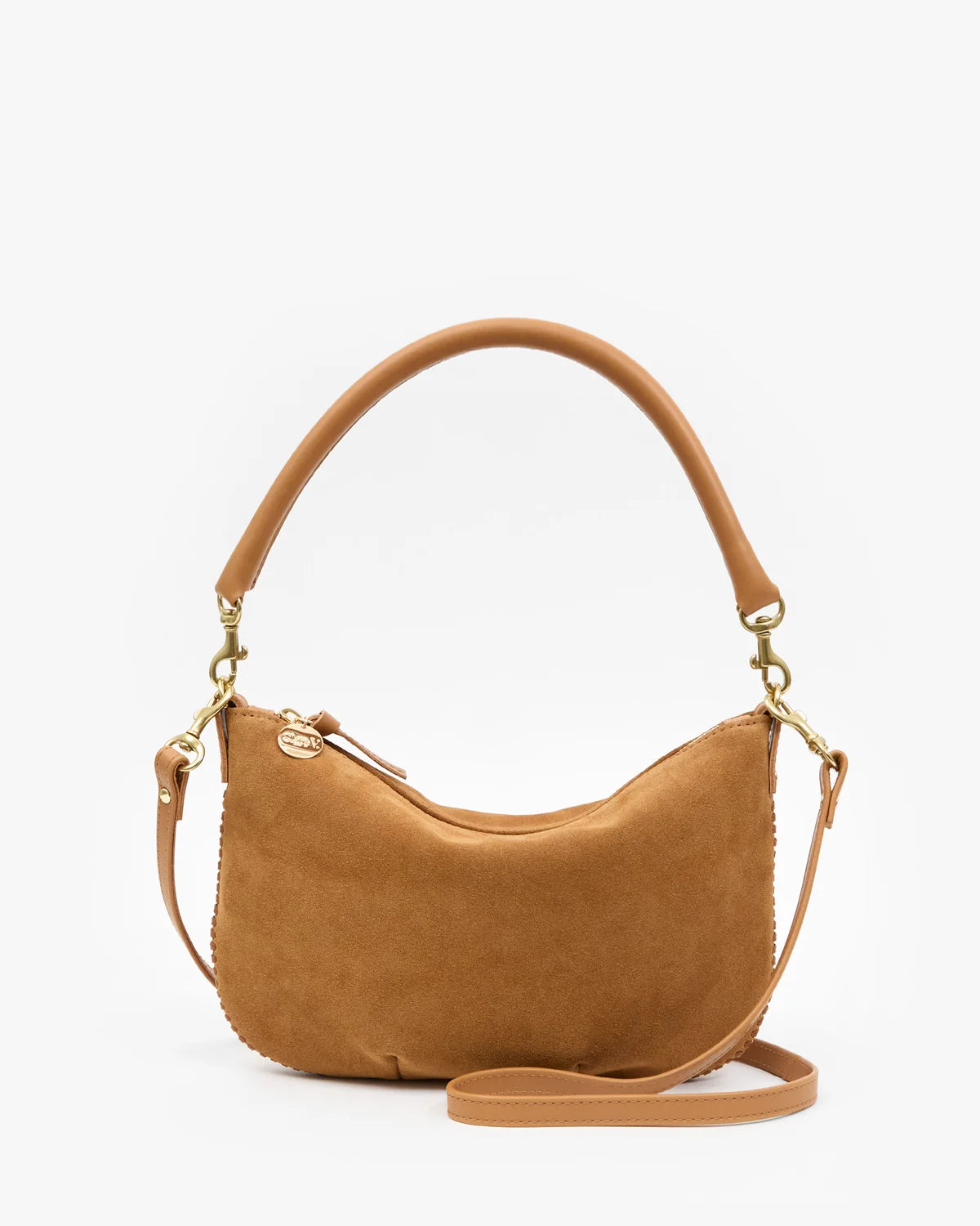 Petit Moyen Messenger - Suede w/ Whipstitch