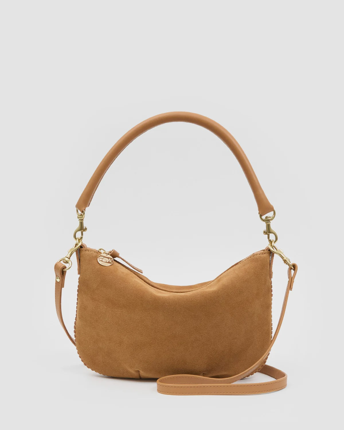 Petit Moyen Messenger - Suede w/ Whipstitch