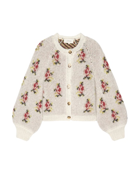 The Carousel Cardigan - Heirloom Rose