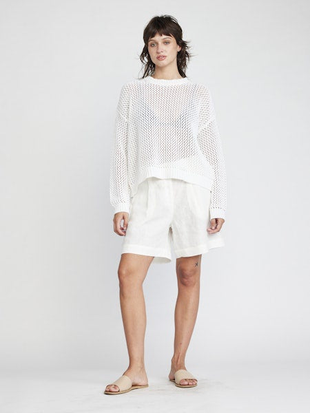 Alanna L/S Fishnet Sweater