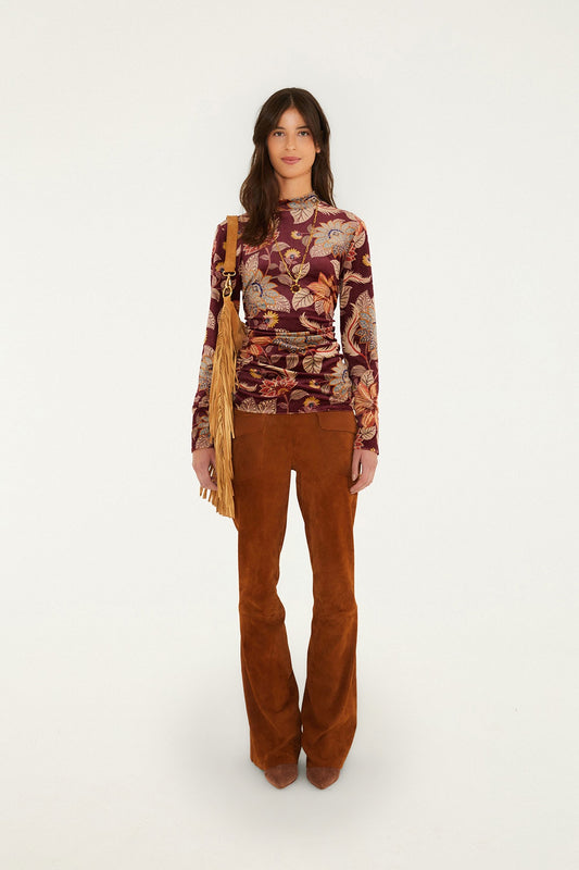 Delhi Floral Jersey Blouse