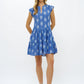 Roll Sleeve Dress - Chatham Blue