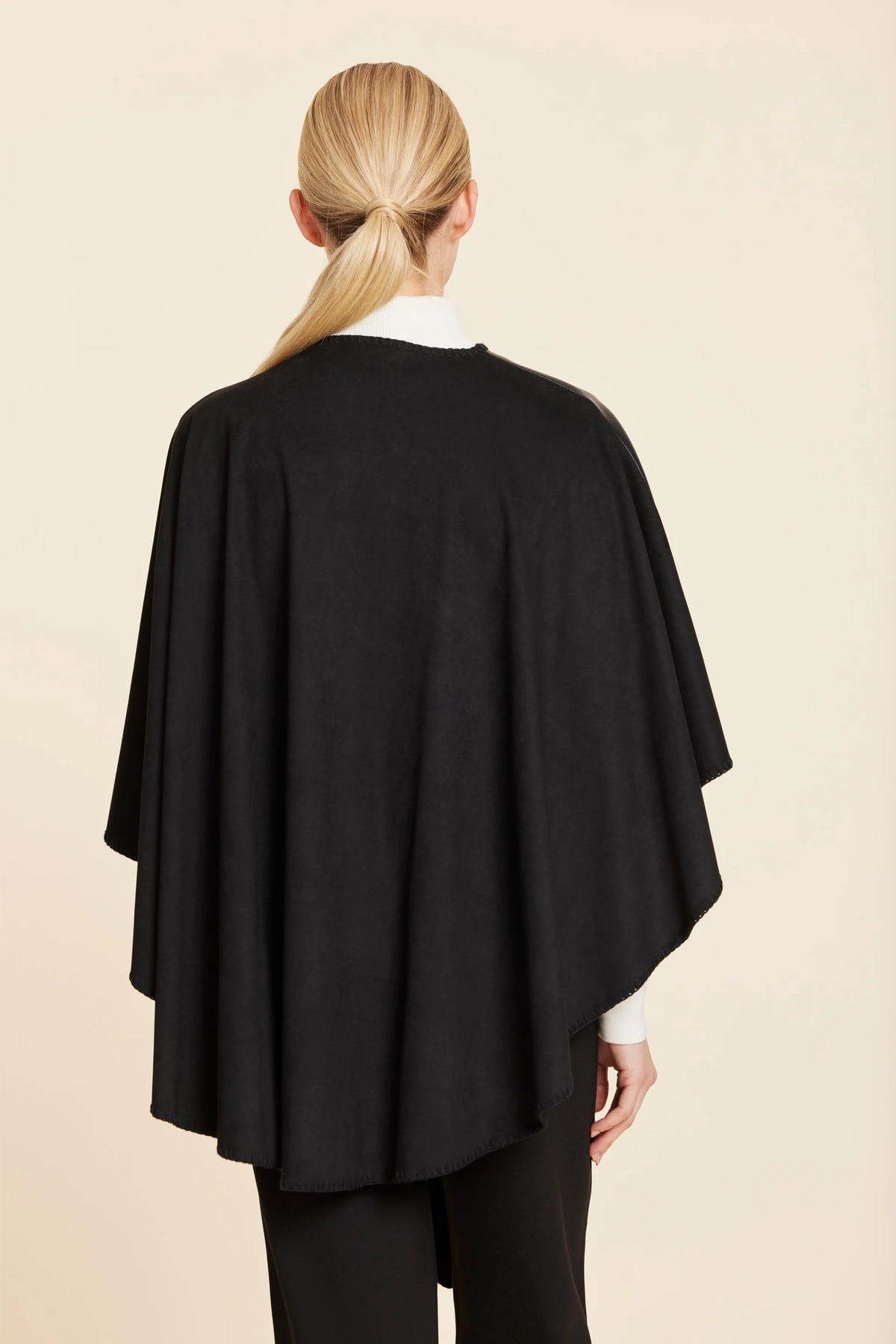 Faux Leather & Faux Suede Whipstitch Wrap