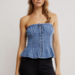 Denim Wink Wink Tube Top