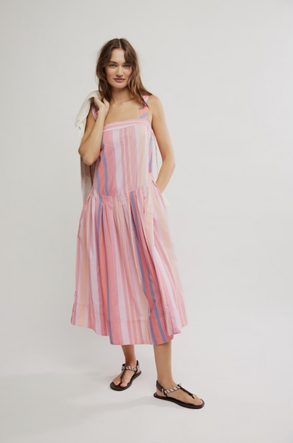 Primavera Stripe Midi