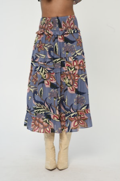 Nolan Skirt - Waltz Of Flowers Print