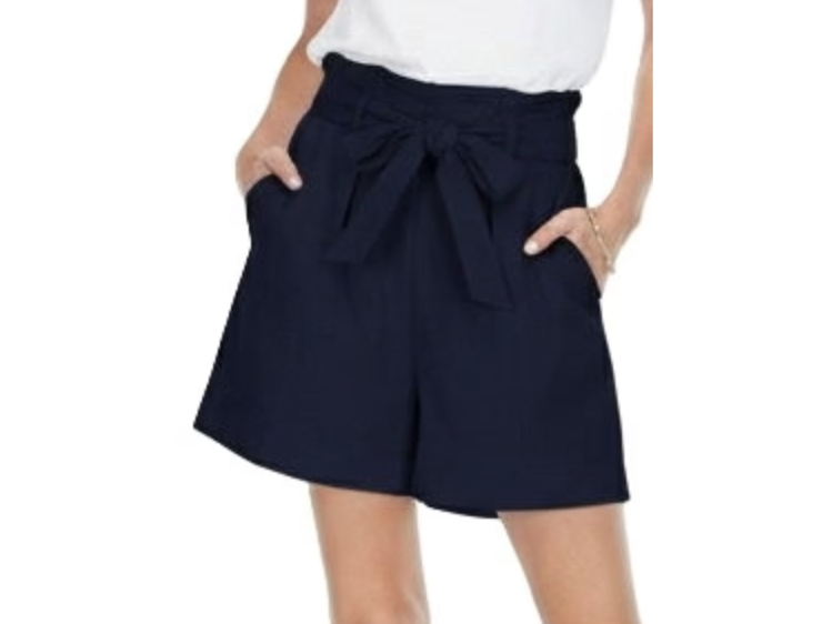Navy Belted Short