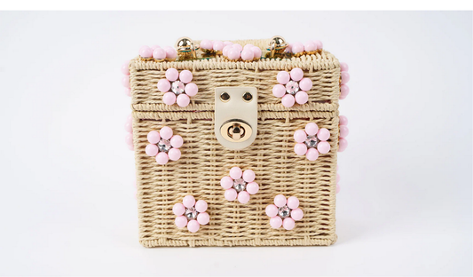 Daisy Wicker Bag-Gimme a Gumdrop