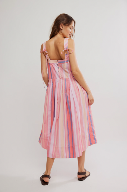 Primavera Stripe Midi