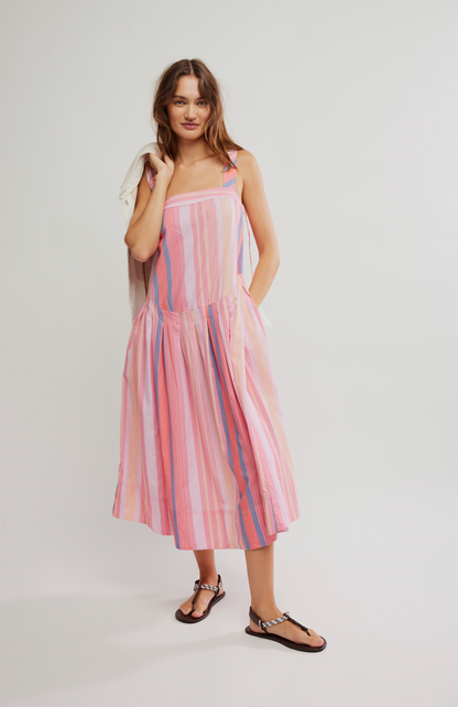 Primavera Stripe Midi