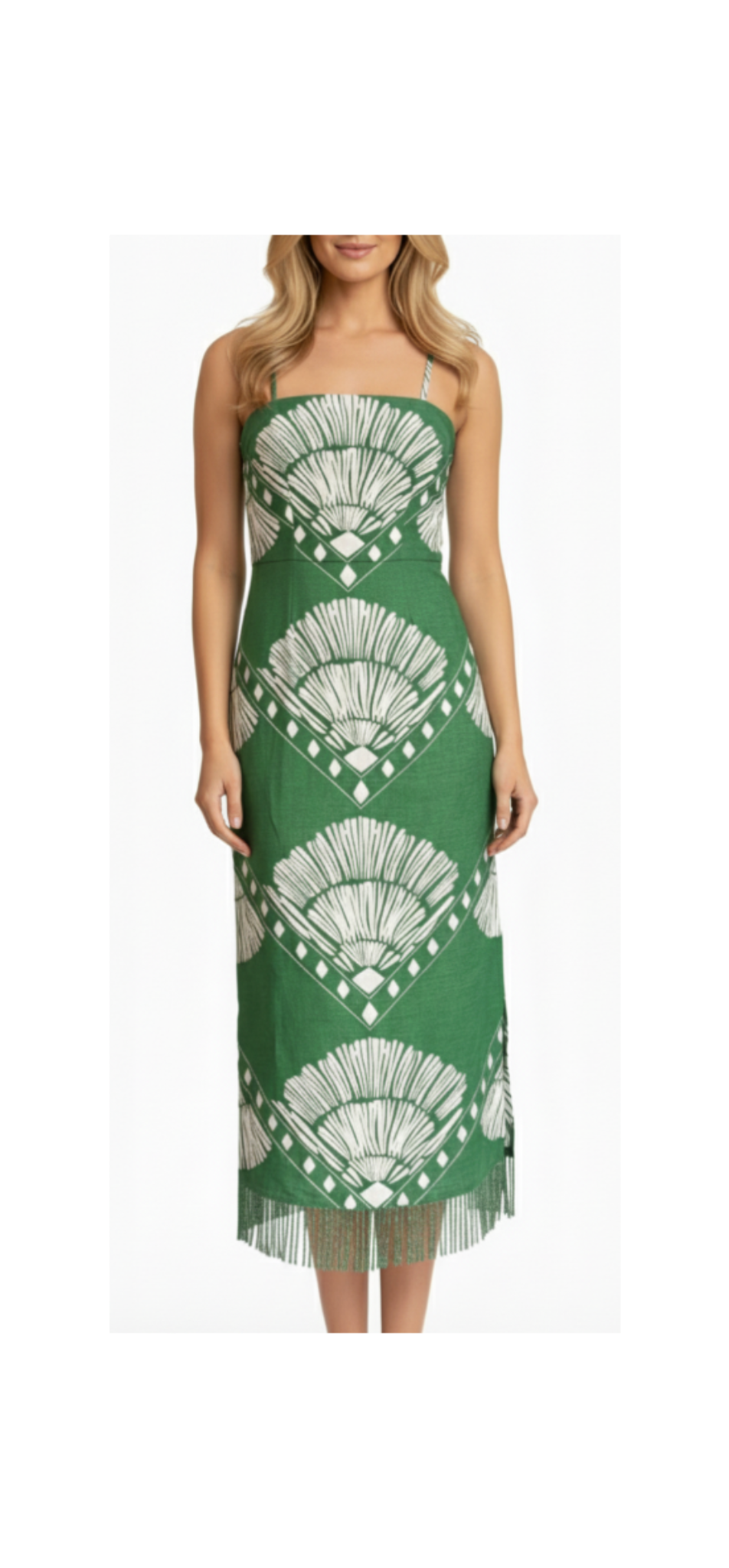 Shannon Midi-Jade Raffia