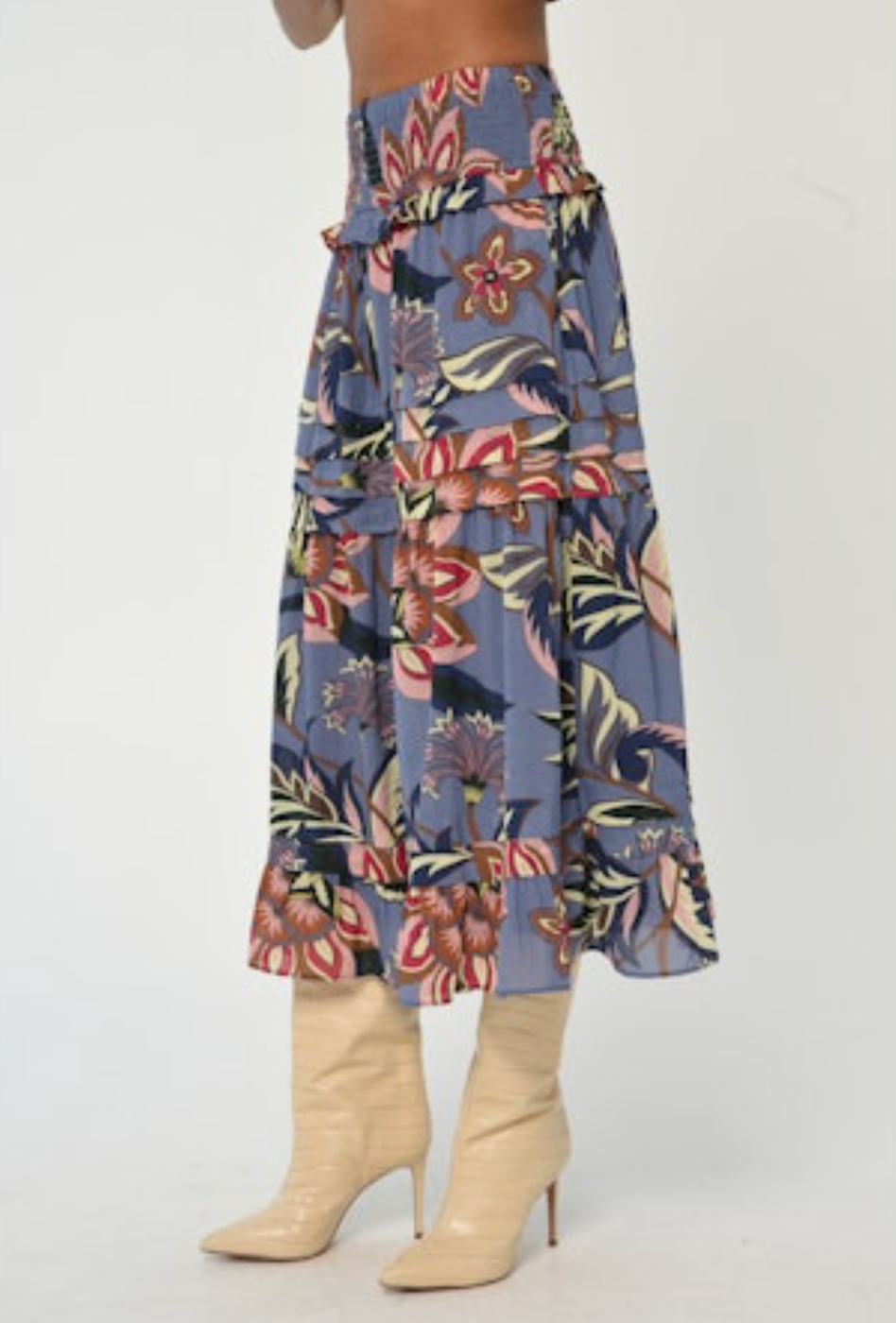 Nolan Skirt - Waltz Of Flowers Print