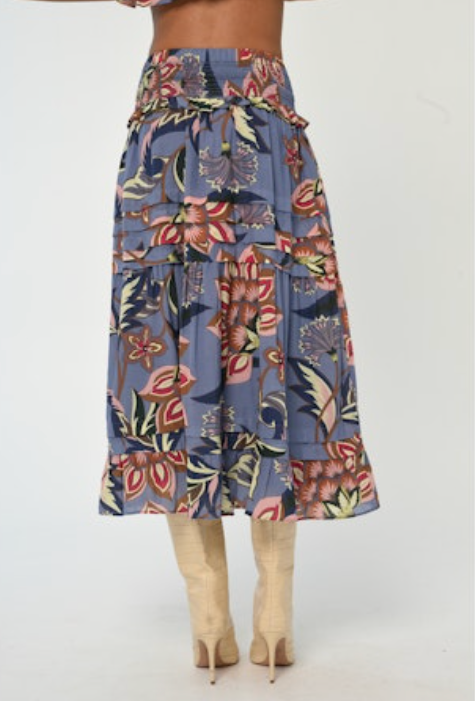 Nolan Skirt - Waltz Of Flowers Print