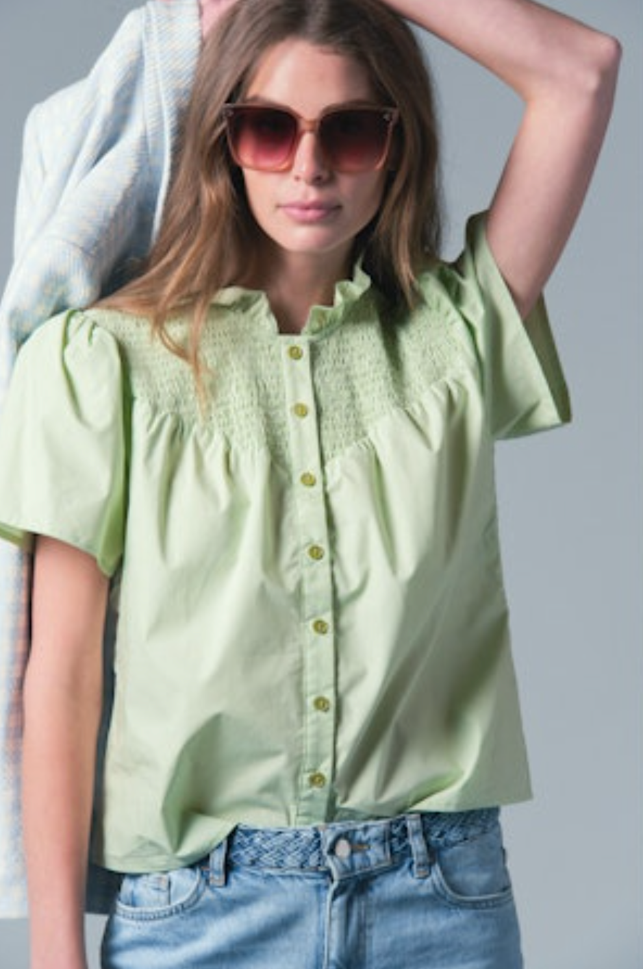 The Nicole Shirt - Lime