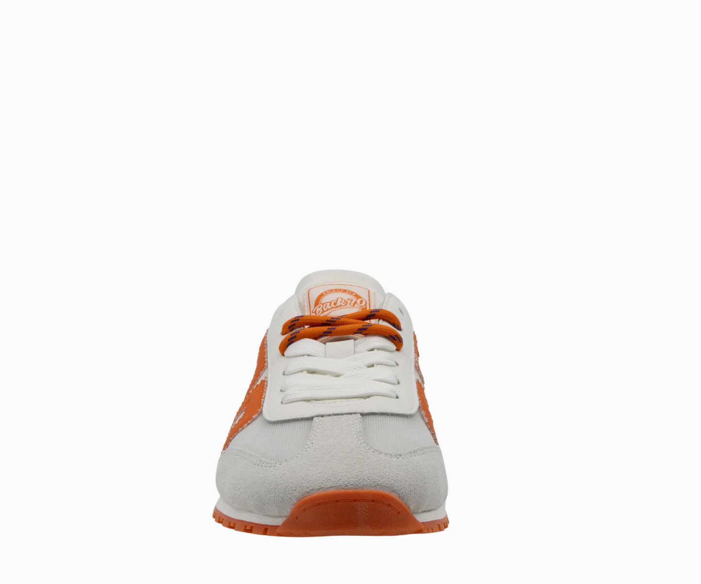 Venice in White Orange Backless Sneakers
