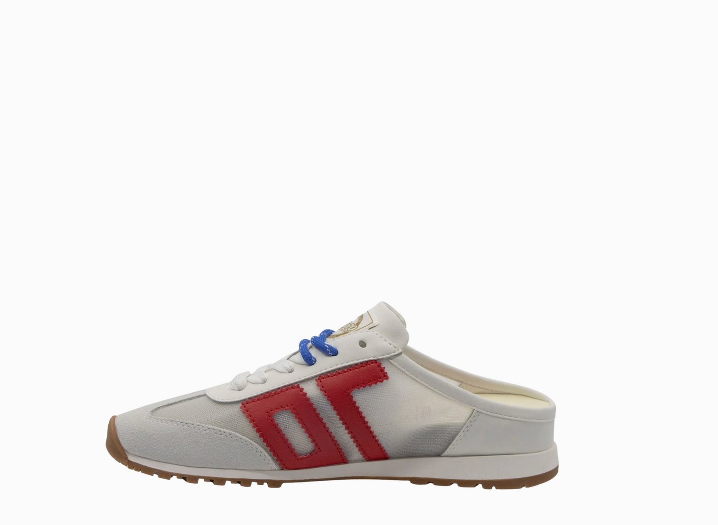 Venice in White Red Backless Sneakers
