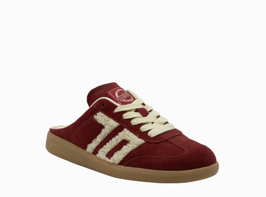 Easter W26 Backless Sneaker in Red Teddy