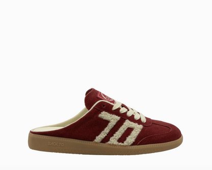 Easter W26 Backless Sneaker in Red Teddy