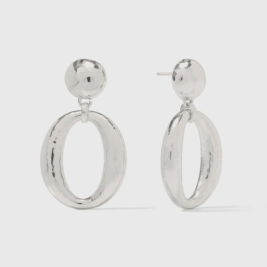 Solara Orbit Statement Earring - Silver