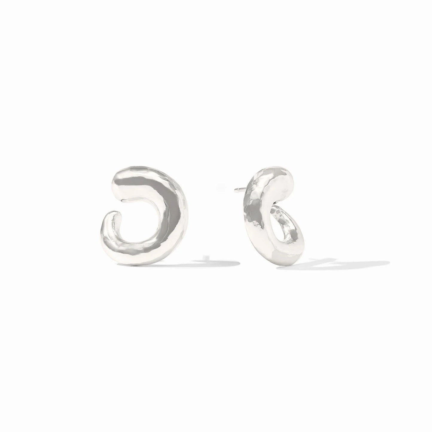 Solara Spiral Earring - Silver