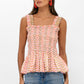 Smocked Tank Top - Sonoma Orange