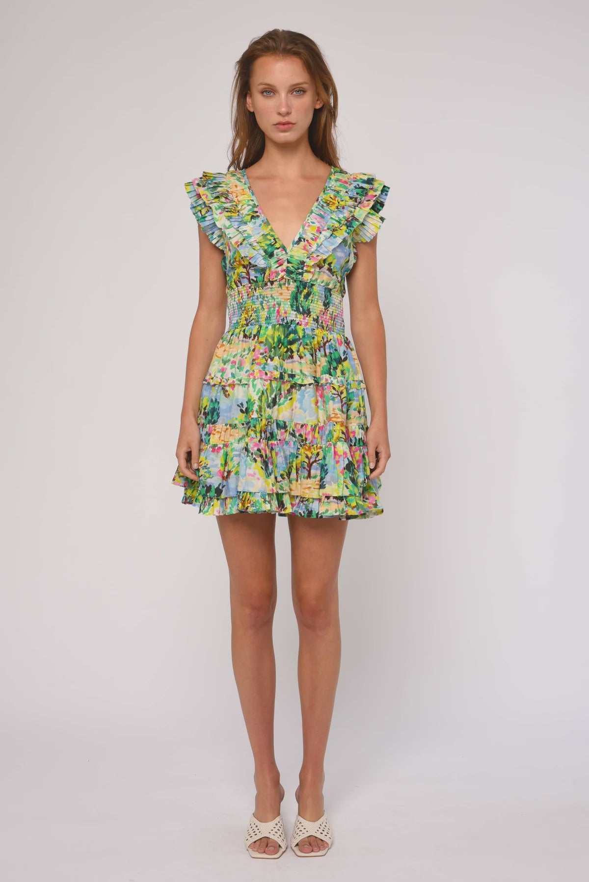 Maribel Dress - Giverny Garden Print