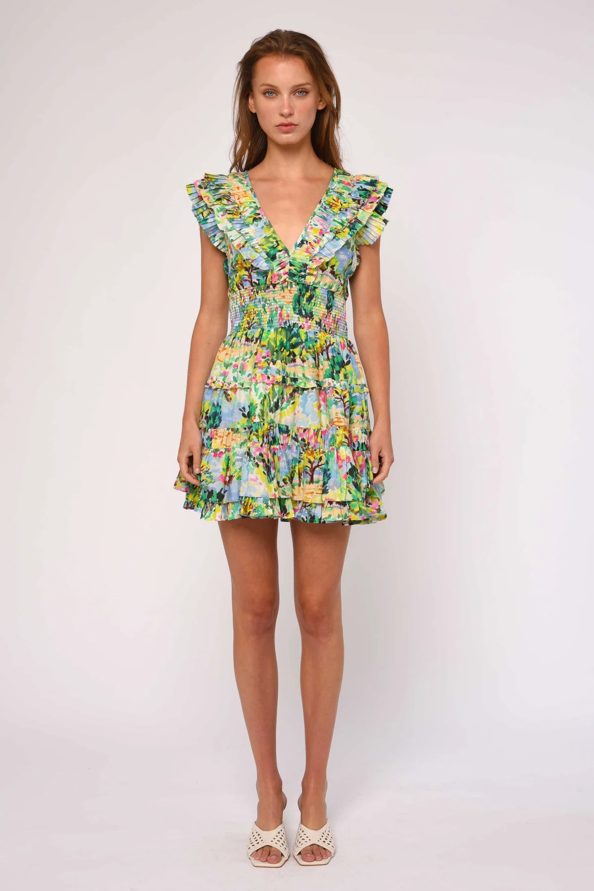 Maribel Dress - Giverny Garden Print