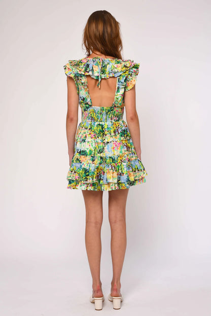Maribel Dress - Giverny Garden Print