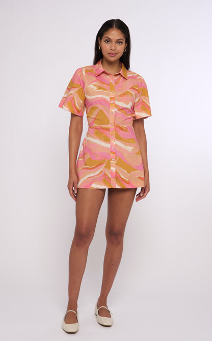 Sylvan Mini Dress - Pink Reverie