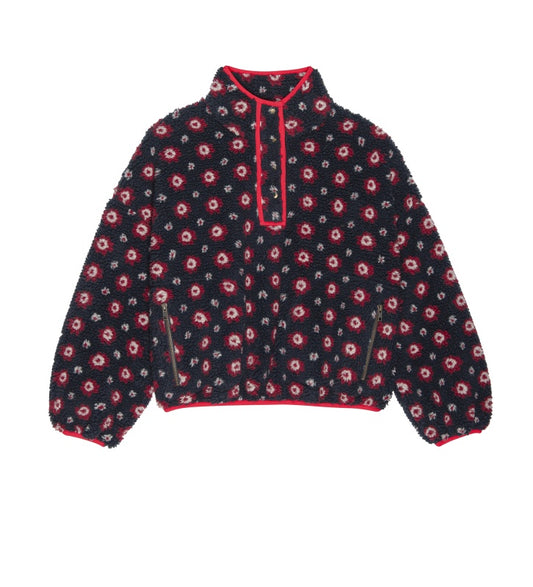 Countryside Pullover-Red/Navy